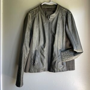 Maurice’s Green Leather Jacket Size Large